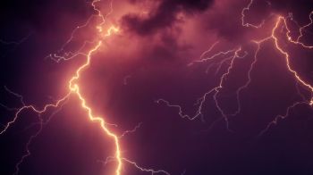 thunderstorm, lightning, bad weather Wallpaper 2048x1152