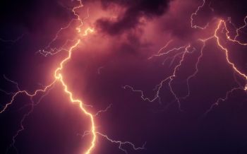 thunderstorm, lightning, bad weather Wallpaper 1920x1200