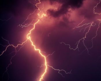thunderstorm, lightning, bad weather Wallpaper 1280x1024