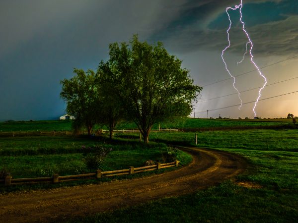 thunderstorm, lightning, bad weather Wallpaper 800x600