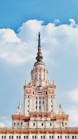 Обои 640x1136 МГУ, Москва, Россия