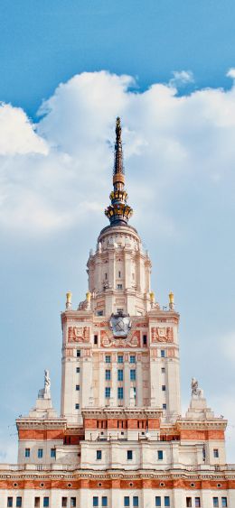 Moscow State University, Moscow, Russia Wallpaper 1080x2340