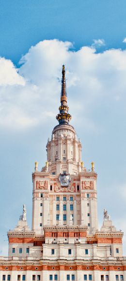 Moscow State University, Moscow, Russia Wallpaper 1080x2400