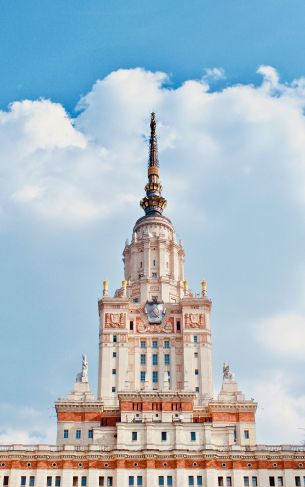 Обои 1752x2800 МГУ, Москва, Россия