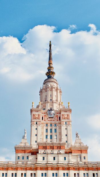 Обои 1080x1920 МГУ, Москва, Россия