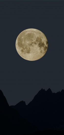 moon, night, black Wallpaper 720x1520