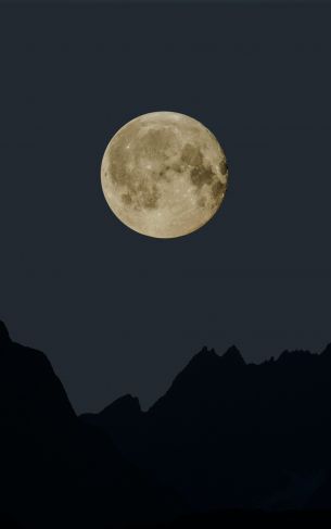 moon, night, black Wallpaper 1752x2800