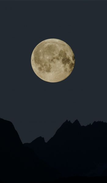 moon, night, black Wallpaper 600x1024