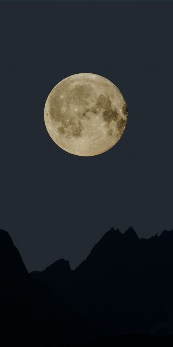 moon, night, black Wallpaper 720x1440