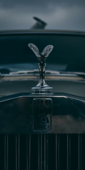 Rolls-Royce emblem, black Wallpaper 720x1440