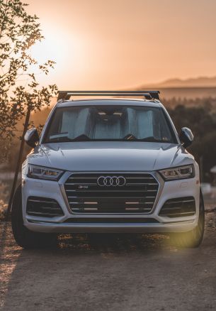 Audi R8, suv, sunset Wallpaper 1640x2360