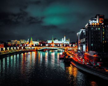 Moskva river, Moscow, Russia Wallpaper 1280x1024