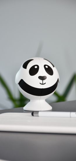 panda, minimalism Wallpaper 1080x2280