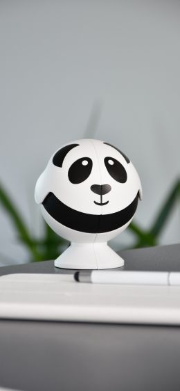 panda, minimalism Wallpaper 1284x2778