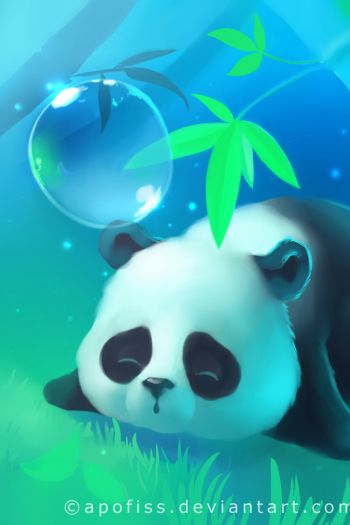 panda cub, bear Wallpaper 640x960