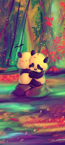 panda cub, bear Wallpaper 720x1600