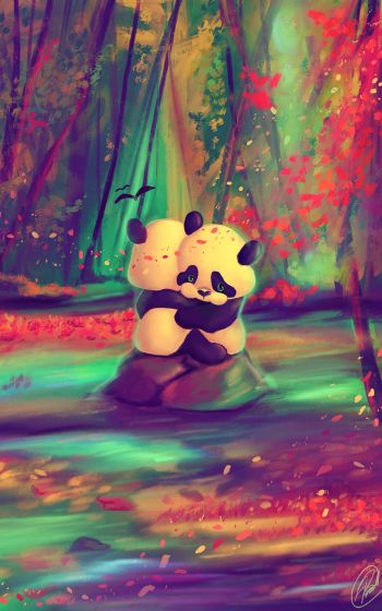 panda cub, bear Wallpaper 1200x1920