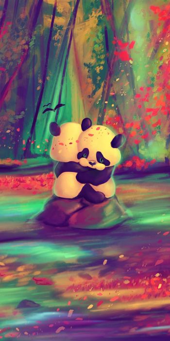 panda cub, bear Wallpaper 720x1440