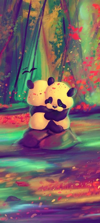 panda cub, bear Wallpaper 720x1600