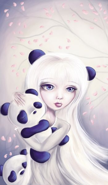 panda, cute Wallpaper 600x1024