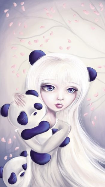 panda, cute Wallpaper 640x1136