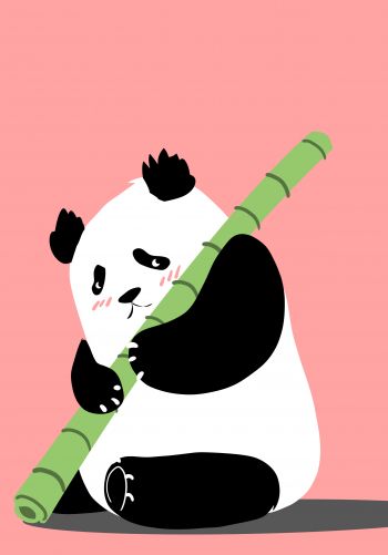 panda, bear, pink Wallpaper 1668x2388