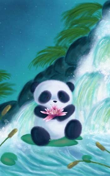 panda, figure Wallpaper 1200x1920