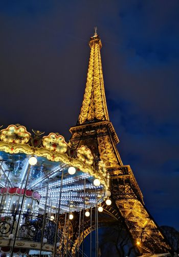 Eiffel Tower, Paris, France Wallpaper 1640x2360