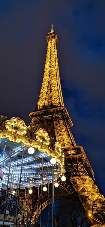 Eiffel Tower, Paris, France Wallpaper 828x1792