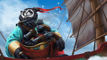 panda, World of Warcraft Wallpaper 1366x768