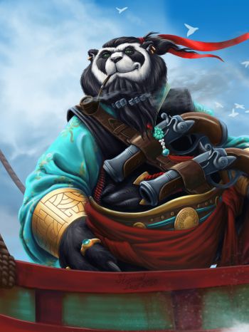 panda, World of Warcraft Wallpaper 1620x2160
