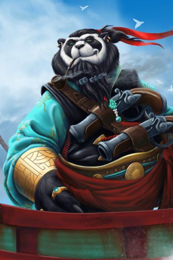 panda, World of Warcraft Wallpaper 640x960