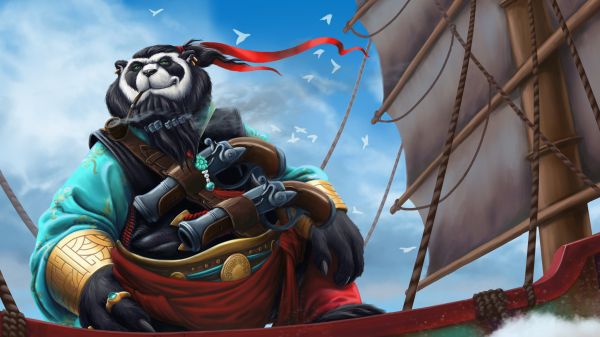 panda, World of Warcraft Wallpaper 2048x1152