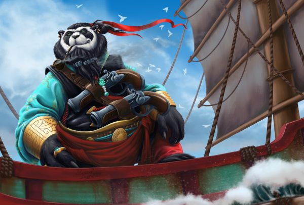 panda, World of Warcraft Wallpaper 3190x2160