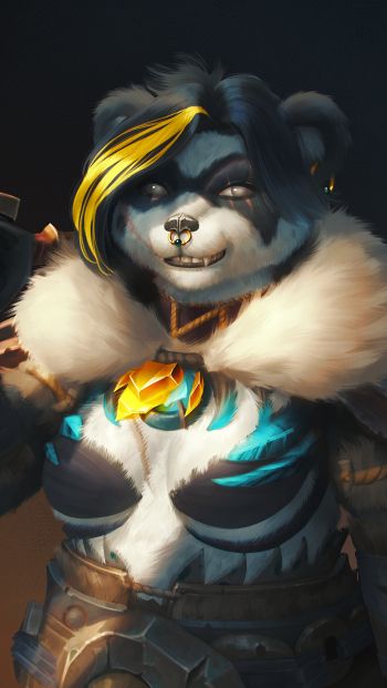 panda, bear, pandaren Wallpaper 640x1136