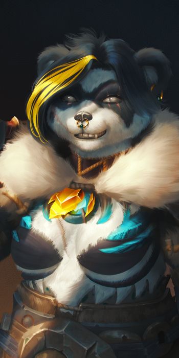 panda, bear, pandaren Wallpaper 720x1440