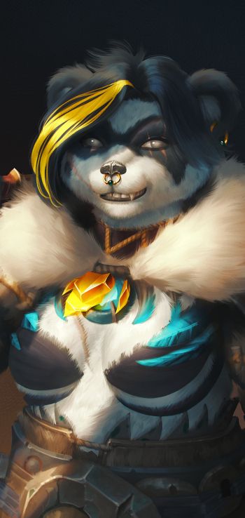 panda, bear, pandaren Wallpaper 720x1520