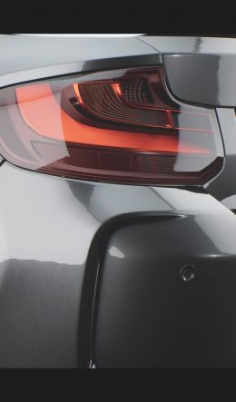 BMW M2, sports car, gray Wallpaper 600x1024
