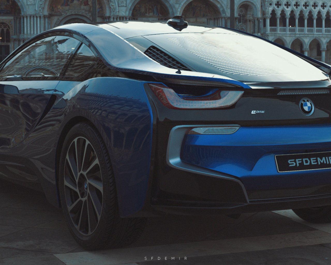 BMW I8, спортивная машина Обои 1280x1024 SXGA