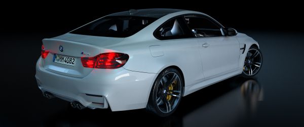 BMW M4, sports car Wallpaper 3440x1440