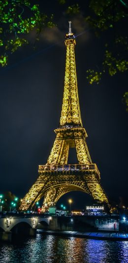 Eiffel Tower, Paris, France Wallpaper 1440x2960