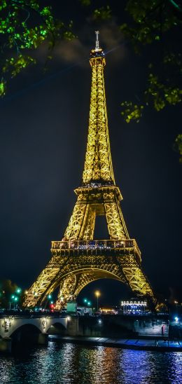 Eiffel Tower, Paris, France Wallpaper 1440x3040