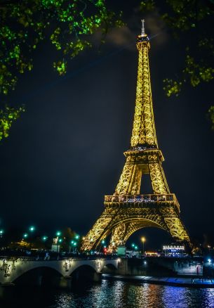 Eiffel Tower, Paris, France Wallpaper 1640x2360