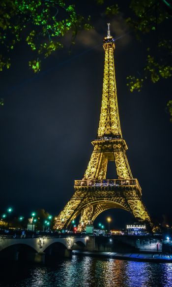Eiffel Tower, Paris, France Wallpaper 1200x2000