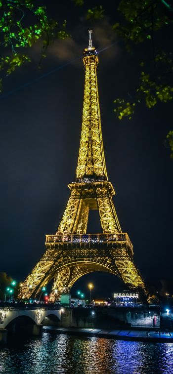 Обои 828x1792 Эйфелева башня, Париж, Франция
