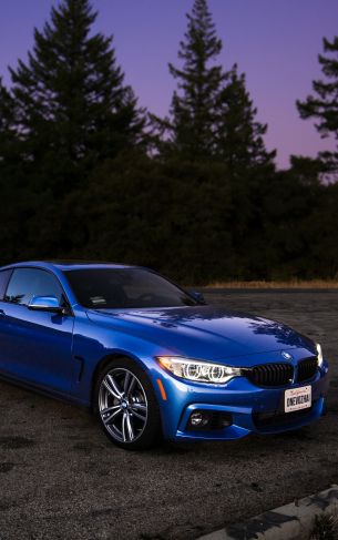 BMW, sports car, blue Wallpaper 1752x2800