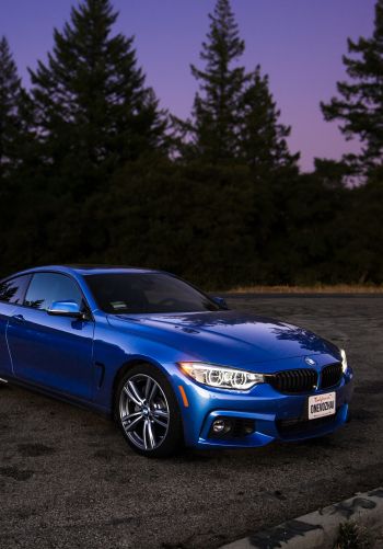BMW, sports car, blue Wallpaper 1668x2388