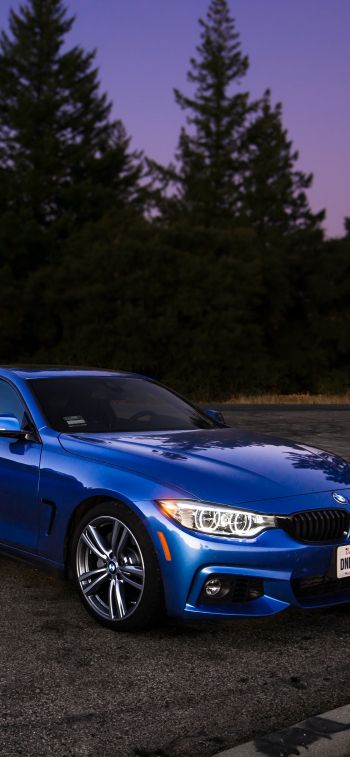 BMW, sports car, blue Wallpaper 1125x2436