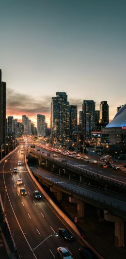 Toronto, Canada, metropolis Wallpaper 1440x2960