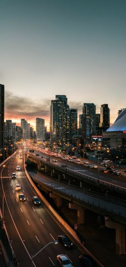 Toronto, Canada, metropolis Wallpaper 1080x2280